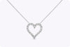 0.51 Carat Total Diamond Pendant Necklace in White Gold