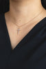 0.44 Carat Total Round Brilliant Diamond Cross Pendant Necklace in Rose Gold