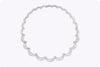 27.50 Carats Total Baguette & Round Cut Diamond Collar Necklace in Platinum