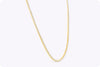 10.30 Carats Total Round Brilliant Cut Diamond Tennis Necklace in Yellow Gold