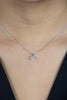 0.62 Carat Round Brilliant Cut Diamond Solitaire Pendant Necklace in White Gold