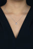 0.70 Carat Round Brilliant Cut Diamond Solitaire Pendant Necklace in White Gold