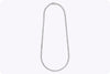 7.01 Carats Total Round Brilliant Cut Diamond Tennis Necklace in White Gold