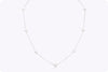 Akoya Japanese Pearls By the Yard Necklace in White Gold