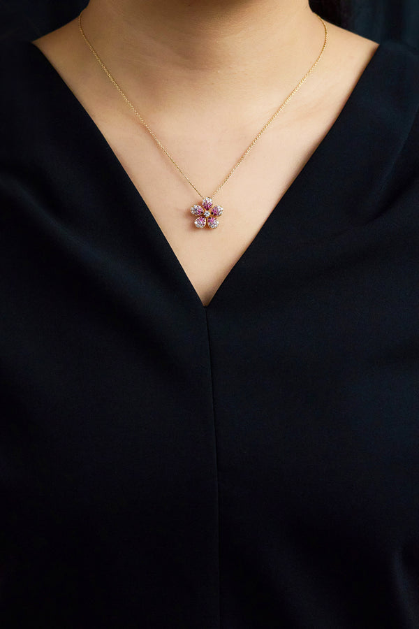Floral Pendant Necklace