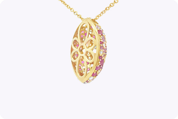 ruby and sapphire necklace