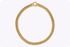 85.97 Grams Wheat Chain Collar Necklace in 18K Yellow Gold