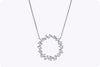 1.61 Carats Mixed-Cut Diamond Pendant Necklace 