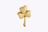 Shamrock Clover Pendant in 18K Yellow Gold