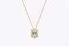 Diamond Elongated Pendant Necklace 