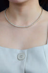 Emerald Cut Diamond Tennis Necklace