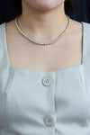 20.27 Round Diamond Riviere Tennis Necklace