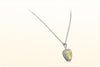GIA Certified 8.05 Carats Heart Shape Light Yellow Diamond Halo Pendant Necklace in White Gold and Yellow Gold
