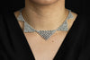 22.33 Carats Total Round and Baguette Cut Diamond Fashion Necklace in White Gold