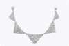 22.33 Carats Total Baguette & Round Cut Diamond Fashion Necklace in White Gold