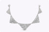 22.33 Carats Total Mixed Cut Diamond Fashion Necklace in White Gold
