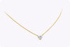 GIA Certified 1.52 Carats Heart Shape Diamond Solitaire Pendant Necklace in Yellow Gold