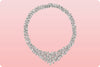115.20 Carat Total Mixed Cut Cluster Diamond Pendant Necklace in Platinum