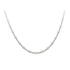 2.33 Carats Total Round Brilliant Cut Diamonds By the Yard Necklace in White Gold