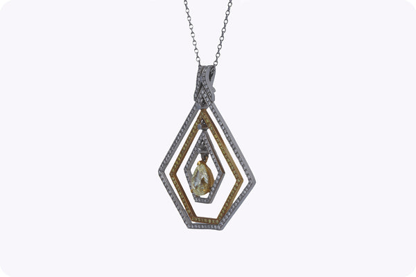 Diamond Pentagon Pendant Necklace