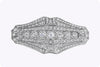 7.48 Carats Total Brilliant Round Cut Diamond Platinum Antique Pendant Brooch