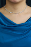 6.76 Carats Total Round Brilliant Cut Diamond By the Yard Necklace in Platinum
