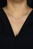 3.39 Carats Total Round Brilliant Cut Diamond Necklace in White Gold