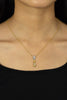2.47 Carats Total Pear Cut Fancy Intense Yellow & White Diamond Pendant Necklace in Yellow Gold and Platinum