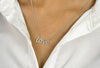 0.45 Carat Total Brilliant Round Cut Diamond Love Pendant Necklace in White Gold