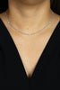 0.67 Carat Total Round Diamonds By The Yard Necklace in White Gold