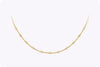 1.12 Carat Total Round Diamond by the Yard Necklace in Yellow Gold