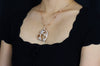 7.65 Carats Total Brilliant Round Micro-Pave Diamond Open-Work Heart Shape Pendant Necklace