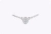 0.51 Carat Round Diamond Bezel Solitaire Pendant Necklace