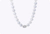 1.54 Carat South Sea Pearl and Diamond Necklace in White Gold