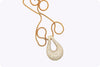 7.96 Carats Total Round Brilliant Cut Diamond Large Pendant in Rose Gold