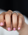1.00 Carat Asscher Cut Diamond Antique Engagement Ring in Platinum