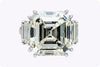 GIA Certified 18.75 Carats Emerald Cut Diamond Five-Stone Engagement Ring in Platinum