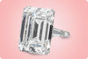 GIA Certified 25.32 Carat Emerald Cut Diamond Three-Stone Engagement Ring in Platinum