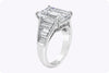 GIA Certified 8.35 Carats Emerald Cut Diamond Engagement Ring in Platinum