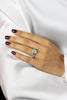 1.51 Carats Total Baguette Cut Illusion Diamond Cluster Engagement Ring in White Gold