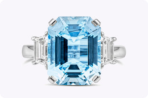 Emerald-Cut Three-Stone Diamond Engagement Ring – Unique Engagement Rings  NYC