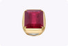 37.37 Emerald Cut Rubellite Cocktail Ring | Roman Malakov