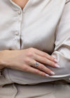 GIA Certified 6.01 Carat Emerald-Cut Diamond Three-Stone Engagement Ring in Platinum