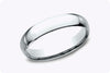 4mm Width Classic Comfort Fit Wedding Band in Platinum