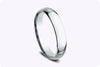 4mm Width Classic Comfort Fit Wedding Band in Platinum