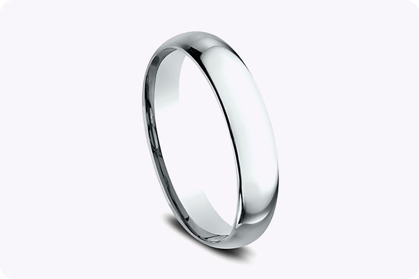 4mm Width Classic Comfort Fit Wedding Band in Platinum