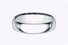 5mm Width Classic Comfort Fit Wedding Band in Platinum