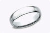 5mm Width Classic Comfort Fit Wedding Band in Platinum