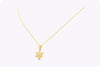18K Yellow Gold Star of David Pendant Necklace
