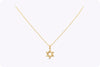 Star of David Pendant Necklace in Yellow Gold